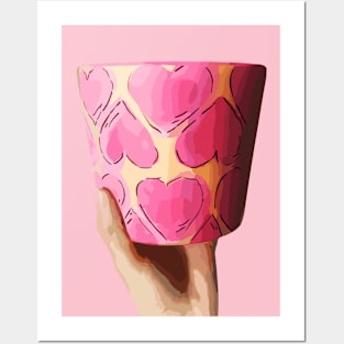 plant love pot Posters and Art